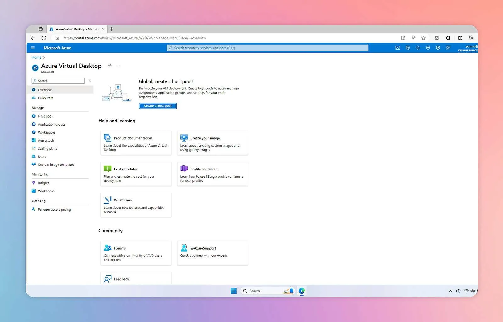 Azure Virtual Desktop vs Windows 365